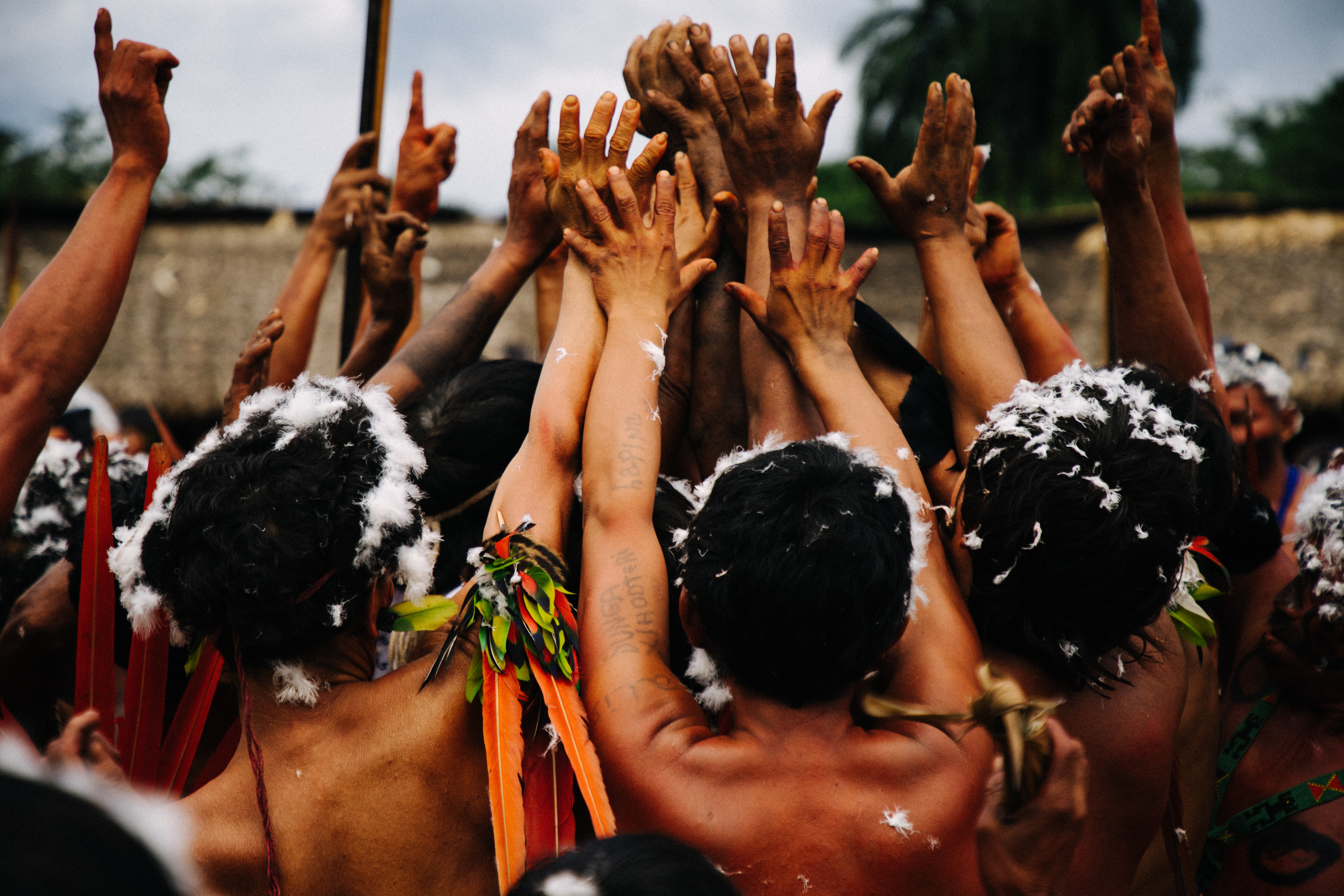 Ritual no Xihopi durante as comemorações dos 30 anos da Terra Yanomami|Christian Braga/ISA