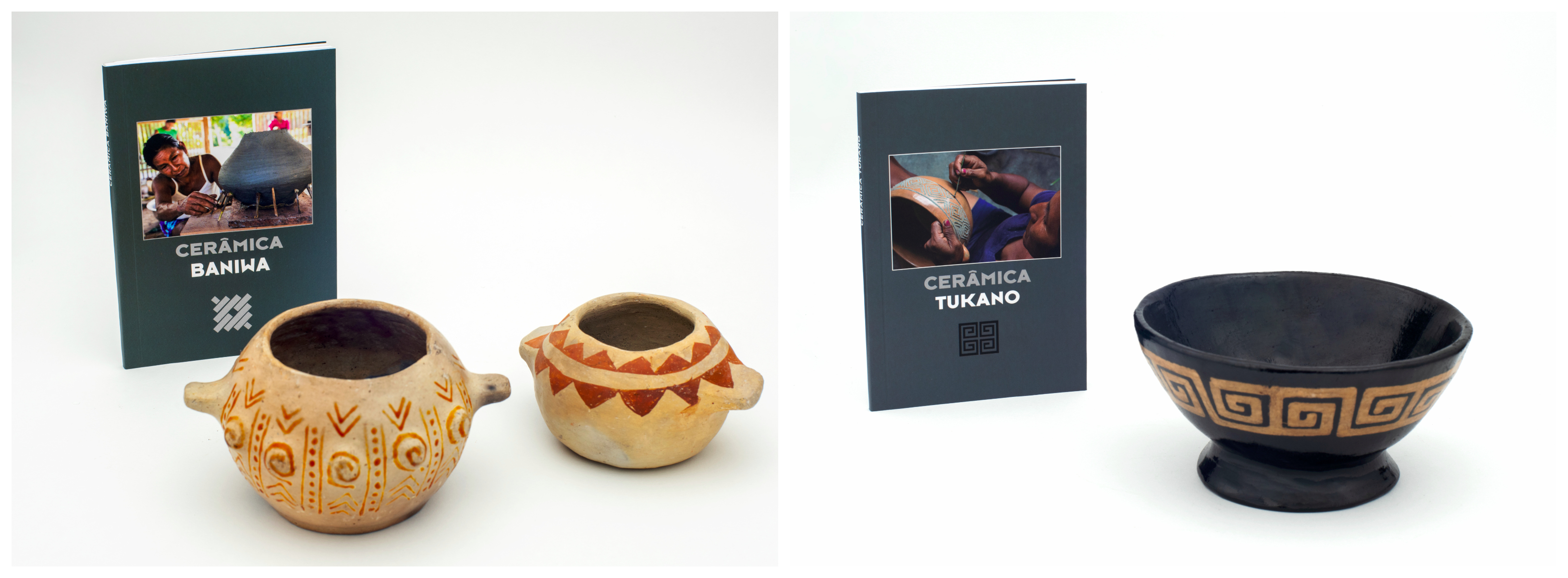 Livros de cerâmicas Tukano e Baniwa