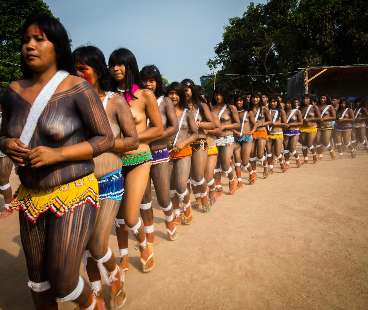 Mulheres comemoram os 25 anos de retorno dos Panará a seu território tradicional