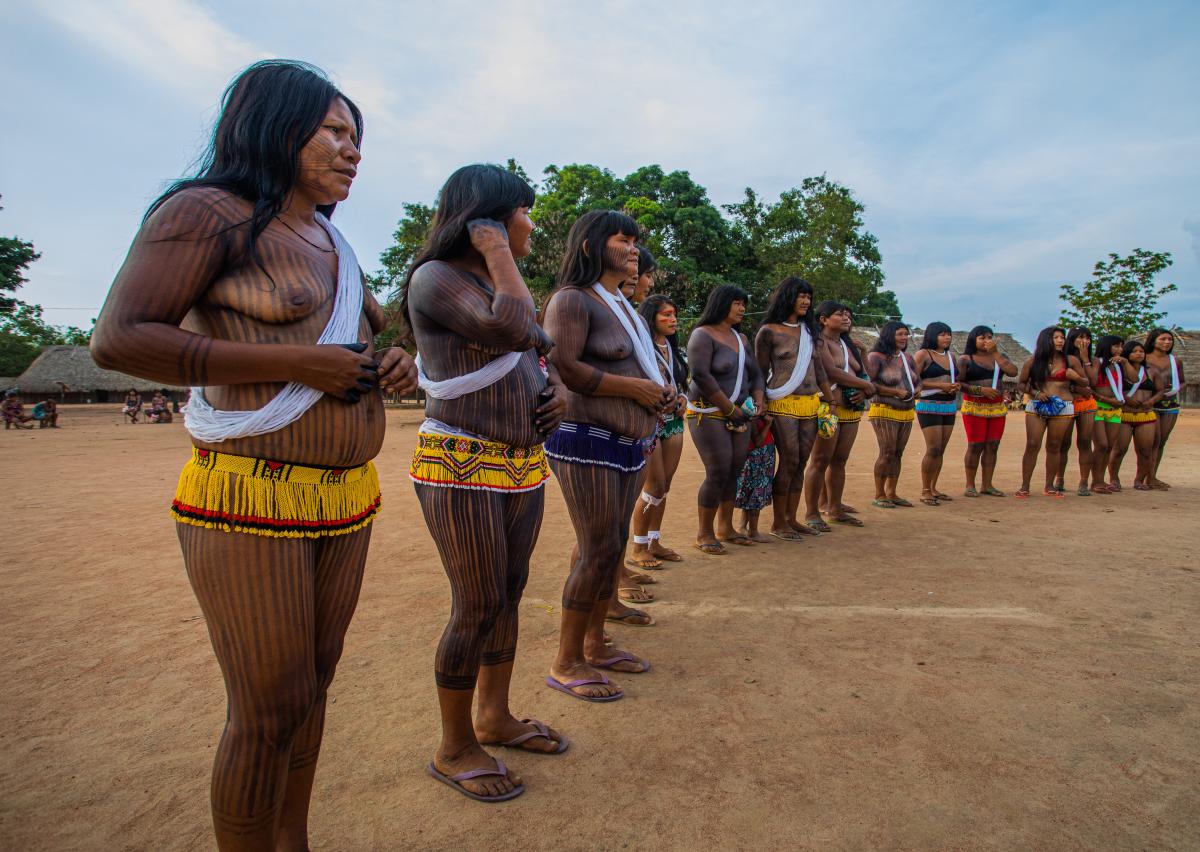Mulheres comemoram os 25 anos de retorno dos Panará a seu território tradicional