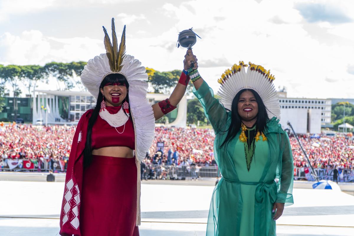 Celia Xakriabá and Sonia Guajajara