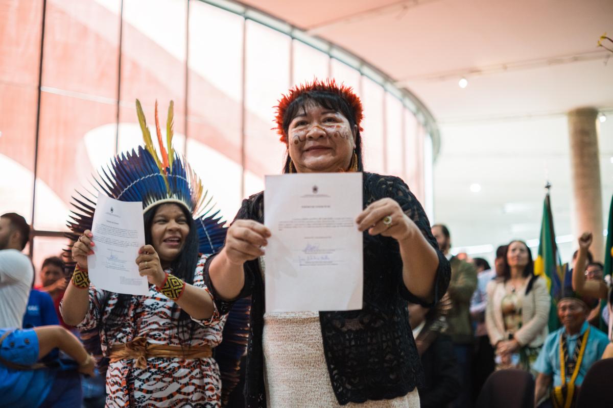 Joenia Wapichana toma posse como presidente da Funai