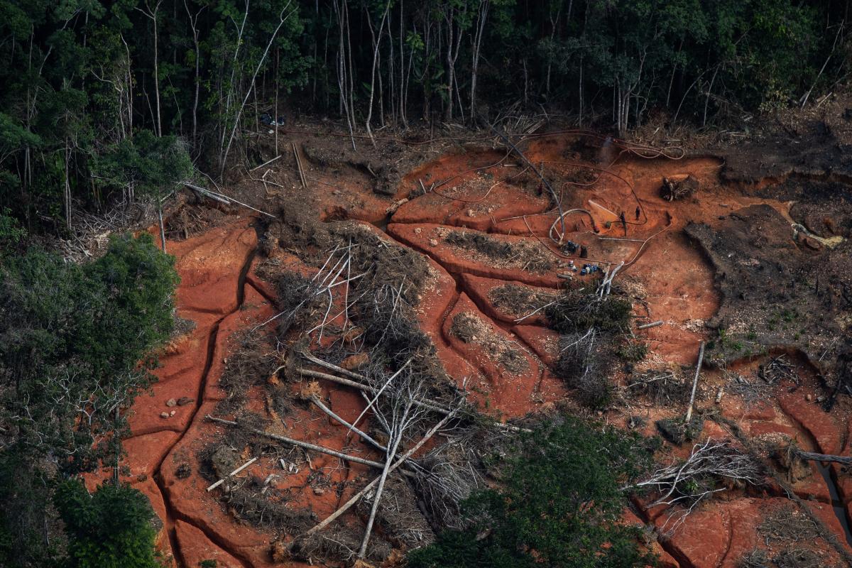 Mining on the Novo River, Yanomami Indigenous Land, January 2022