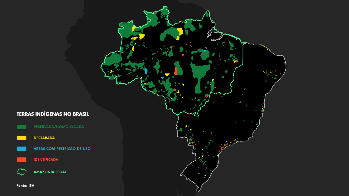 mapa terras indígenas