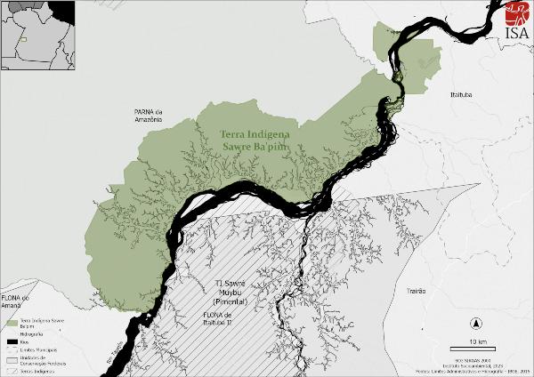 Mapa Terra Indígena Sawre