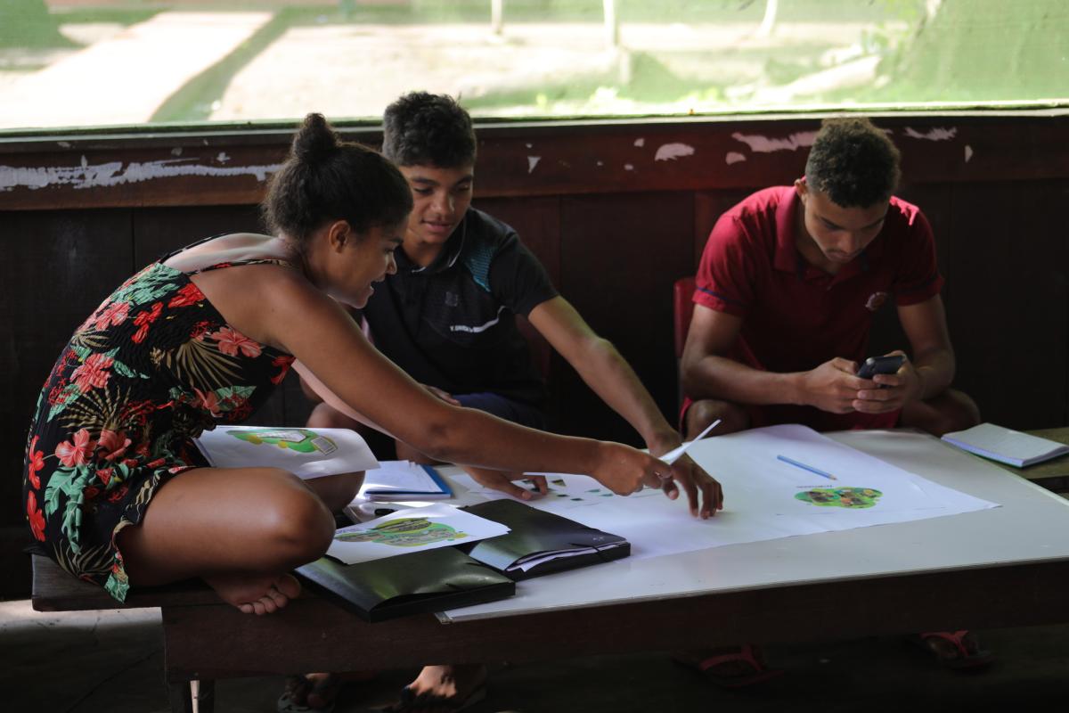 Jovens beiradeiros no Curso de Gestão Territorial