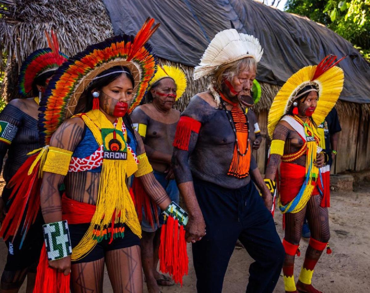 Abertura do encontro “O Chamado do Cacique Raoni" na Aldeia Piaraçu, em São José do Xingu (MT)|Kamikia Kisêdjê/Amazônia Real