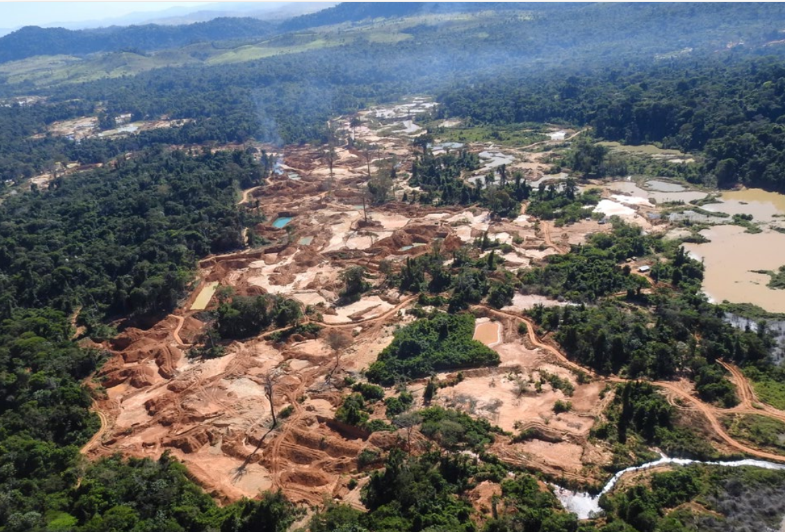 Avanço do garimpo ilegal na Terra Indígena Kayapó