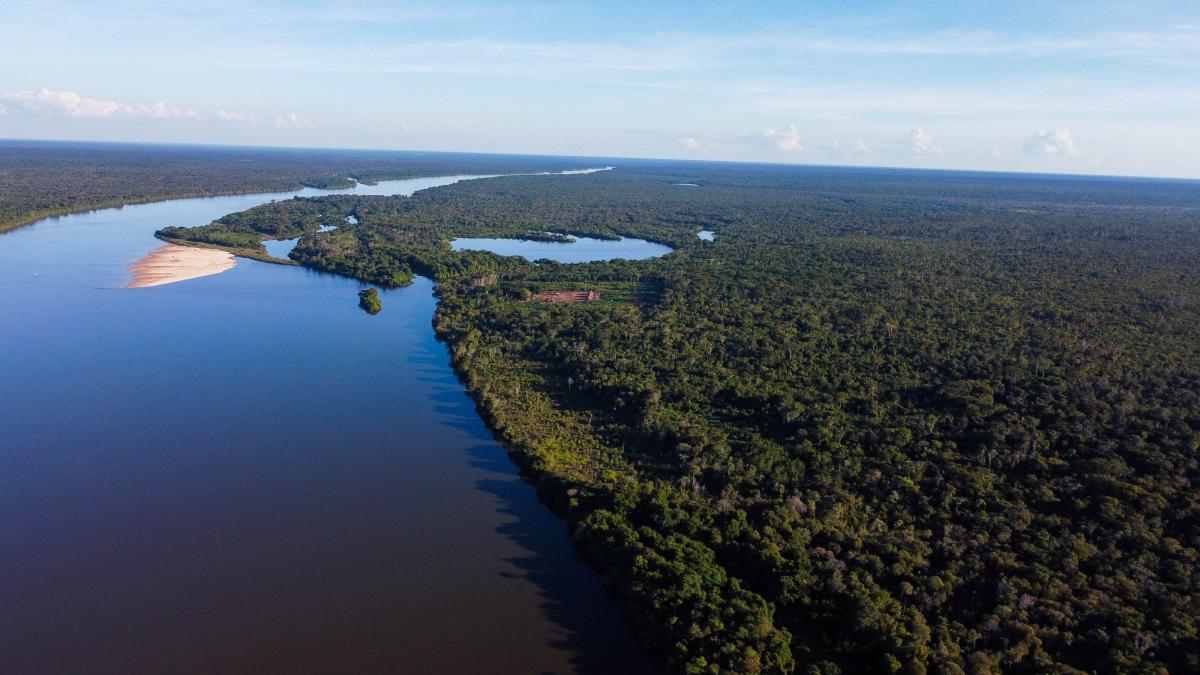 Imagem do corredor de áreas protegidas do Xingu
