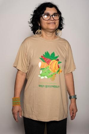 cream roça quilombola t-shirt