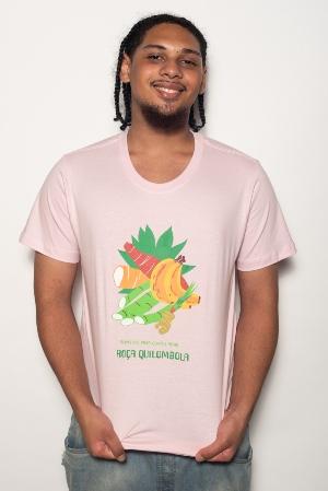 pink roça quilombola t-shirt