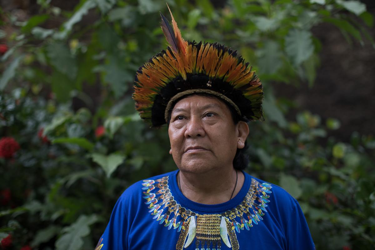 Davi Kopenawa, Yanomami shaman and author of the book A Queda no Céu | Bruno Kelly/Amazônia Real