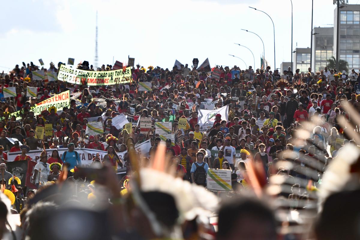 marcha avança em brasília
