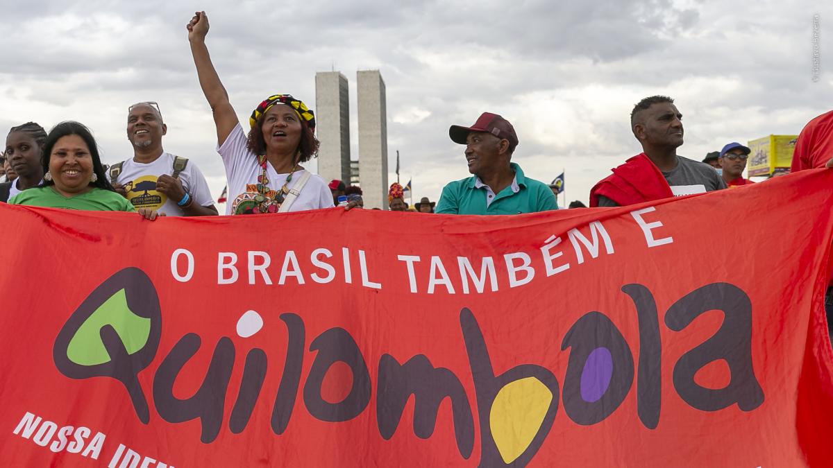 Marcha das Comunidades Quilombolas em Brasília em agosto de 2022, quando o último Aquilombar foi realizado|Gustavo Bezerra/PT na Câmara