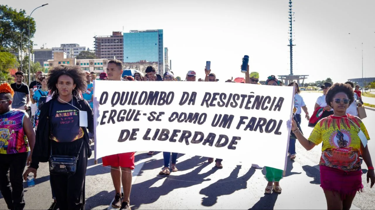 Mais de 3 mil quilombolas de todas as regiões do Brasil ocuparam Brasília durante o Aquilombar 2024|Matheus Soares