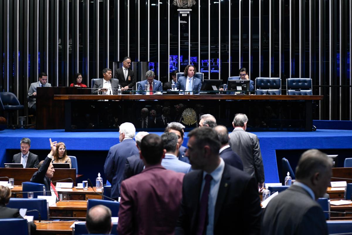 Plenário do Senado durante votação do PL 1.818/2022 | Jefferson Rudy / Agência Senado