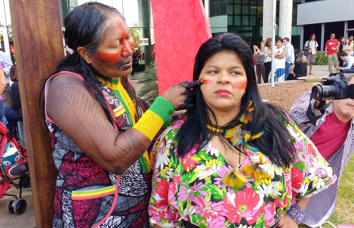 tuire kayapó e sonia guajajara