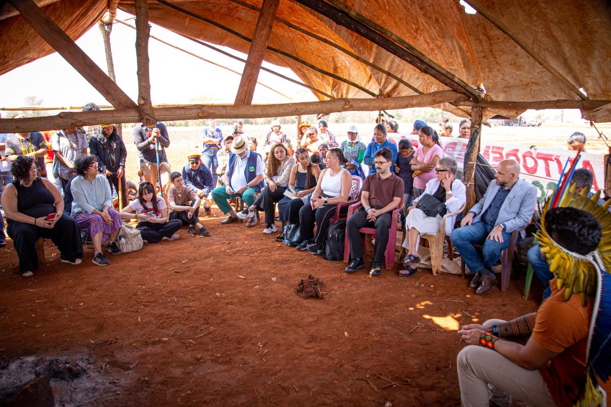 comitiva em território guarani kaiowa