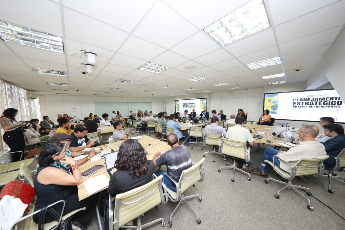 Mesa de Abertura do Workshop Planejamento Estratégico No Setor de Transportes: Caminhos para a Sustentabilidade com Transparência e Participação Social