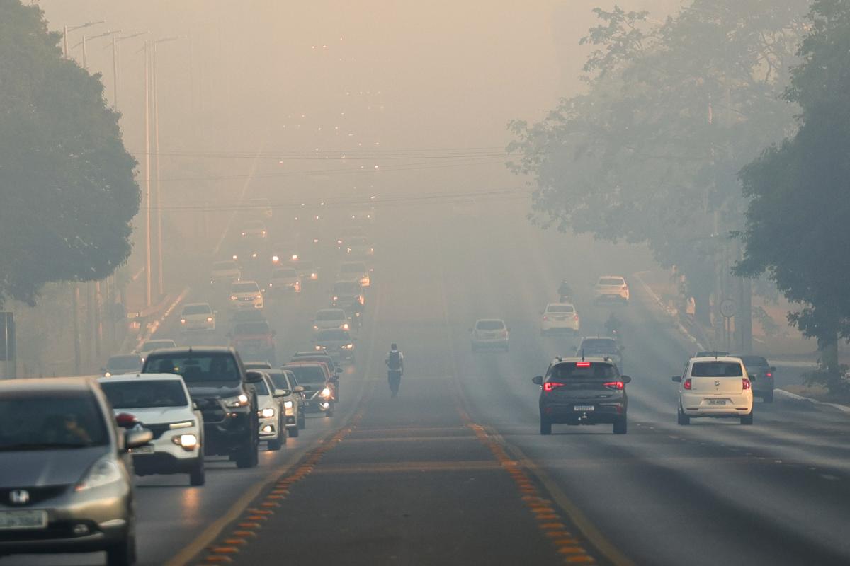 Foto: Brasília tomada pela fumaça dos incêndios descontrolados