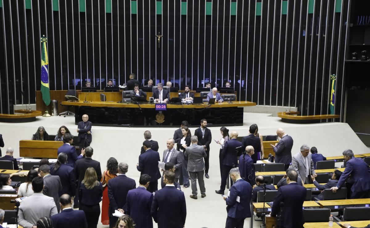 Sessão da Câmara dos Deputados que aprovou o PL que cria o mercado de crédito de carbono no Brasil 📷 Mário Agra / Câmara dos Deputados