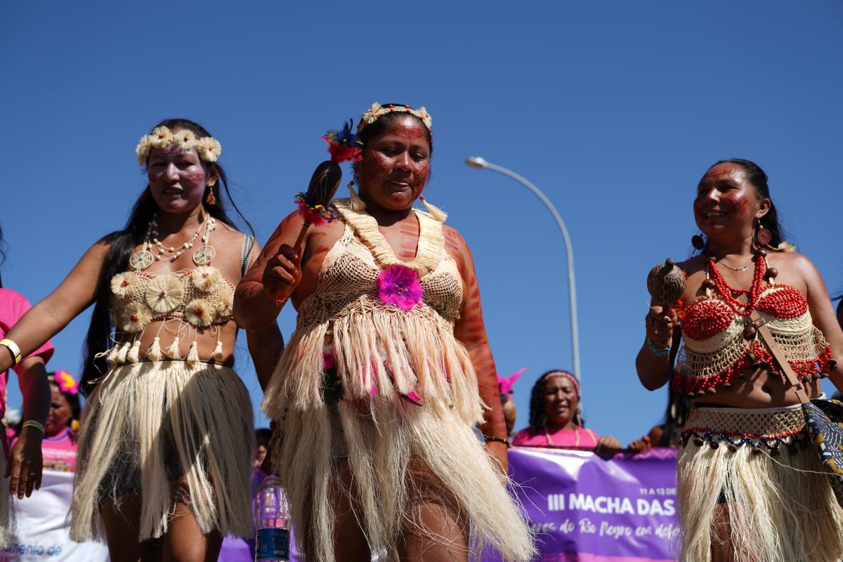 Mulheres rionegrinas em manifestação