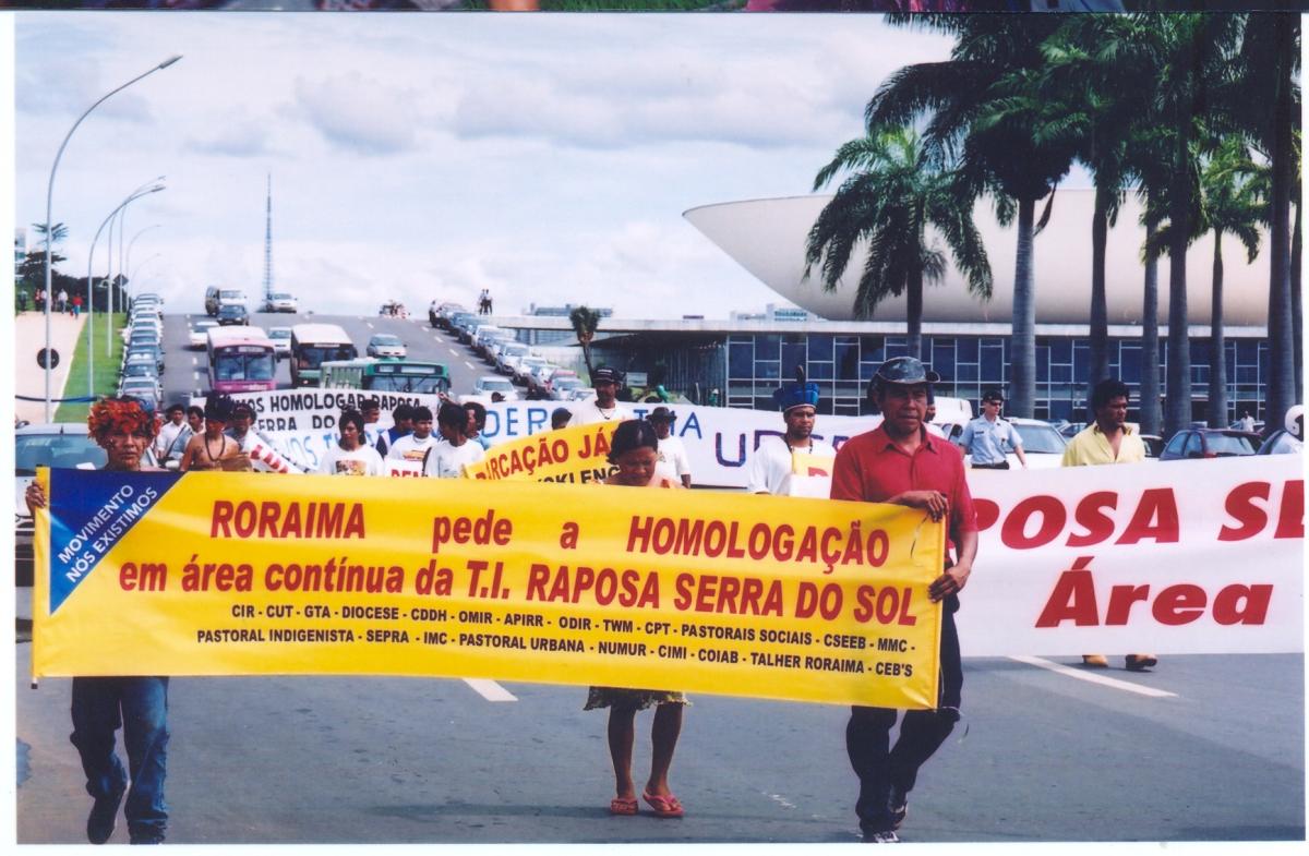Vista geral da primeira edição do Acampamento Terra Livre
