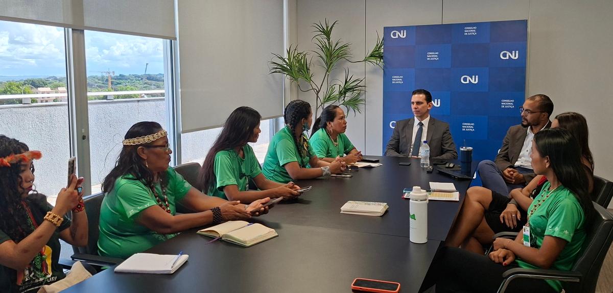 Lideranças Rionegrinas durante reunião no CNJ, onde foram articuladas ações de enfrentamento ao uso abusivo de álcool na região