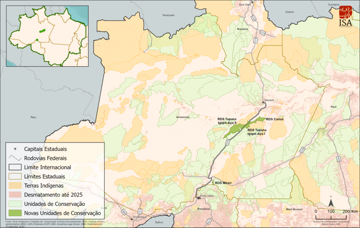 Mapa das quatro RDSs