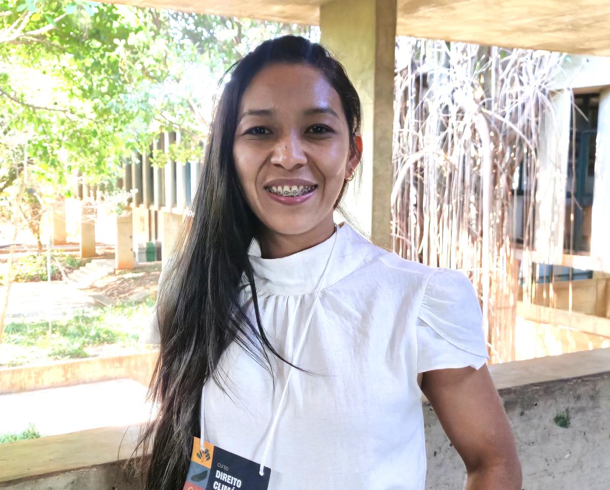 “Esse espaço foi fundamental para termos força para continuar na luta”, afirmou a advogada quilombola Aline Lemos de Almeida 📸 Leonor Costa