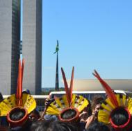 indigenous people protest in brasilia